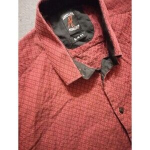 Mens ABSOLUTE REBELLION Burgundy Shirt 3XL